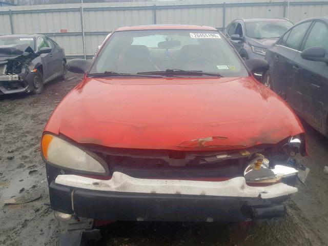 1G2NW52E84C190388 - 2004 PONTIAC GRAND AM G RED photo 9