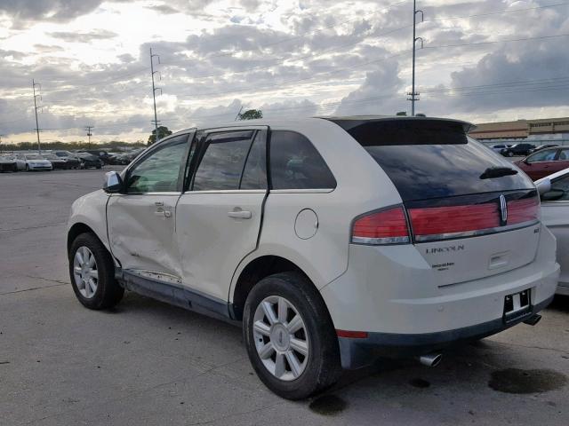 2LMDU68C87BJ35677 - 2007 LINCOLN MKX WHITE photo 3