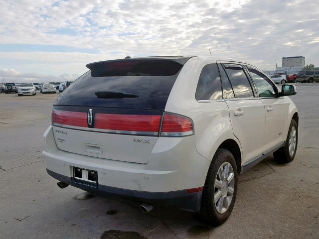 2LMDU68C87BJ35677 - 2007 LINCOLN MKX WHITE photo 4