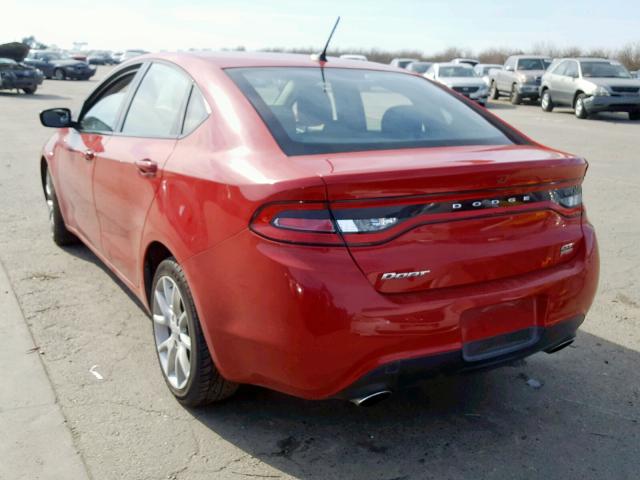 1C3CDFBH4DD143608 - 2013 DODGE DART SXT BURGUNDY photo 3