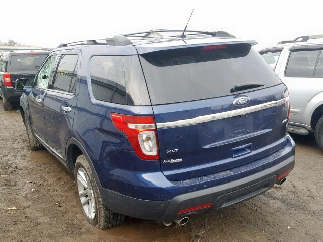 1FMHK8D84CGA67381 - 2012 FORD EXPLORER X BLUE photo 3