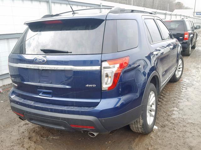 1FMHK8D84CGA67381 - 2012 FORD EXPLORER X BLUE photo 4