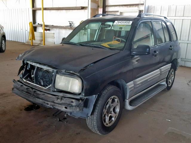 2CNBE634616951769 - 2001 CHEVROLET TRACKER LT BLACK photo 2