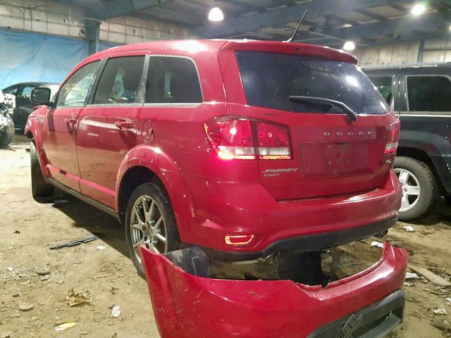 3C4PDDEG6FT660717 - 2015 DODGE JOURNEY R/ RED photo 3