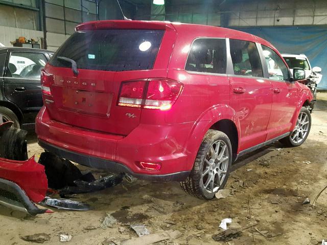 3C4PDDEG6FT660717 - 2015 DODGE JOURNEY R/ RED photo 4