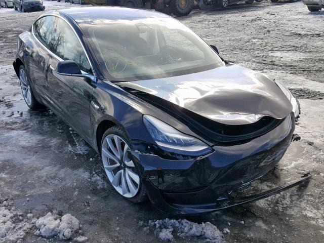 5YJ3E1EB9JF082523 - 2018 TESLA MODEL 3 BLACK photo 1