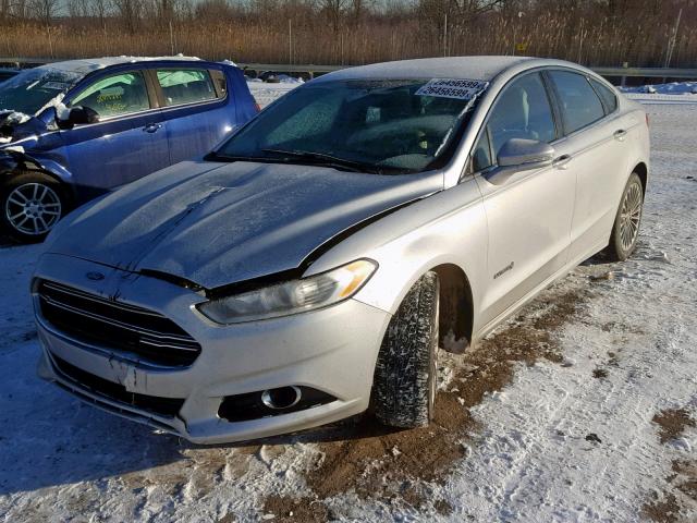 3FA6P0RU4ER219066 - 2014 FORD FUSION TIT SILVER photo 2