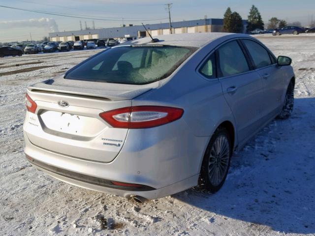 3FA6P0RU4ER219066 - 2014 FORD FUSION TIT SILVER photo 4