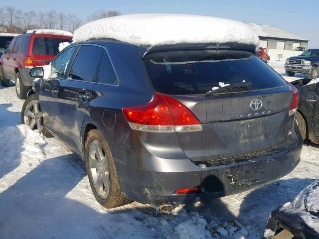 4T3BK11AX9U015114 - 2009 TOYOTA VENZA BASE GRAY photo 3