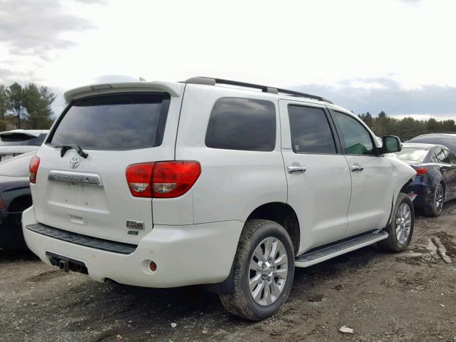 5TDDW5G10BS039893 - 2011 TOYOTA SEQUOIA PL WHITE photo 4