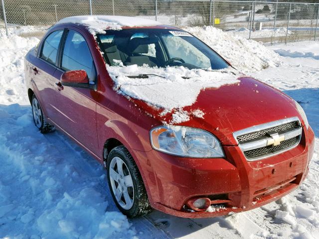 KL1TG5DE8BB240276 - 2011 CHEVROLET AVEO LT RED photo 1