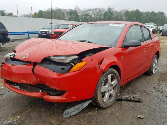 1G8AN15F27Z124229 - 2007 SATURN ION LEVEL RED photo 2