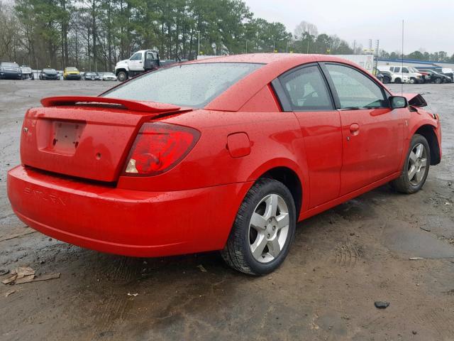 1G8AN15F27Z124229 - 2007 SATURN ION LEVEL RED photo 4