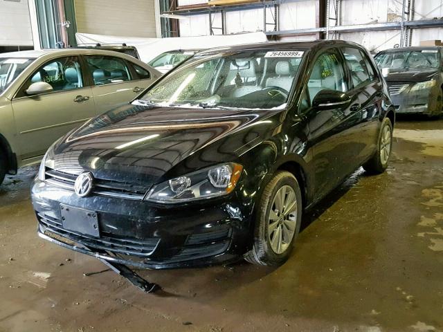 3VWRA7AU4FM089198 - 2015 VOLKSWAGEN GOLF TDI BLACK photo 2