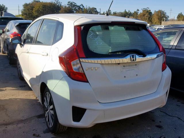 JHMGK5H71GX046136 - 2016 HONDA FIT EX WHITE photo 3