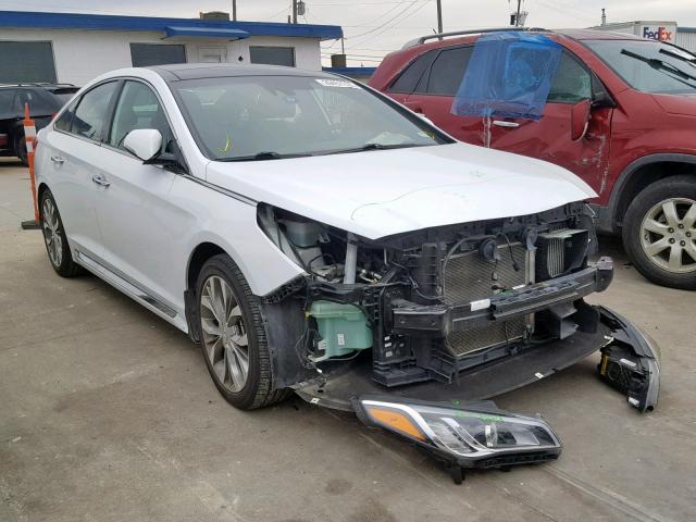 5NPE34ABXFH244707 - 2015 HYUNDAI SONATA SPO WHITE photo 1