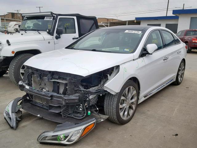 5NPE34ABXFH244707 - 2015 HYUNDAI SONATA SPO WHITE photo 2