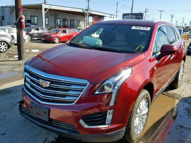 1GYKNARS1HZ112618 - 2017 CADILLAC XT5 RED photo 2