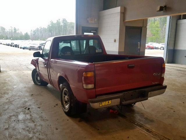 1FTYR10V7XUA82032 - 1999 FORD RANGER RED photo 3