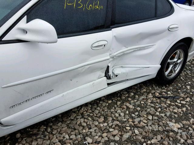 1G2WP52K0YF258310 - 2000 PONTIAC GRAND PRIX WHITE photo 9