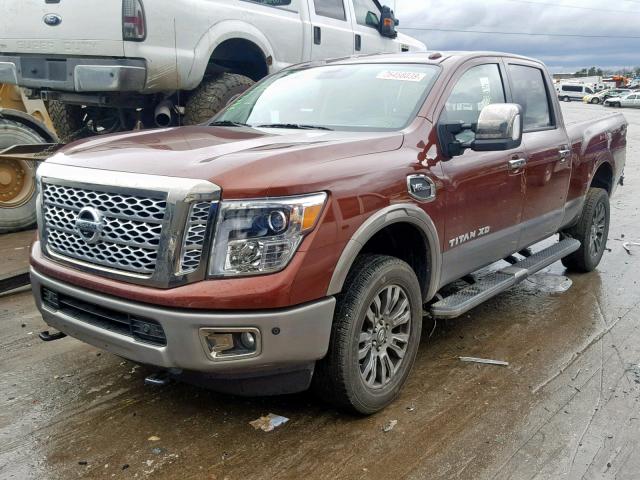 1N6AA1F43JN519188 - 2018 NISSAN TITAN XD S ORANGE photo 2