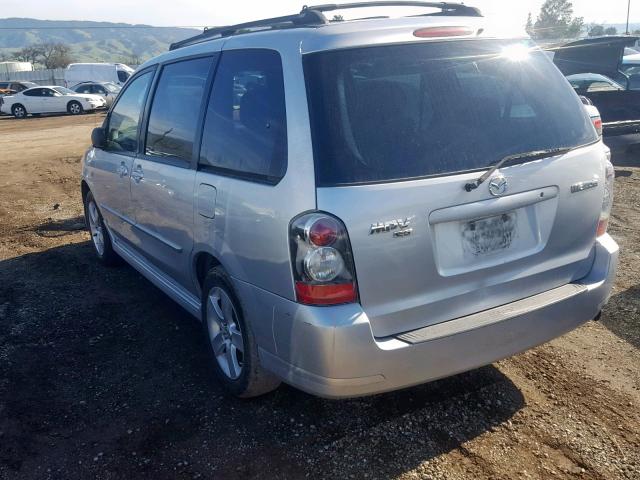 JM3LW28J850546337 - 2005 MAZDA MPV WAGON SILVER photo 3