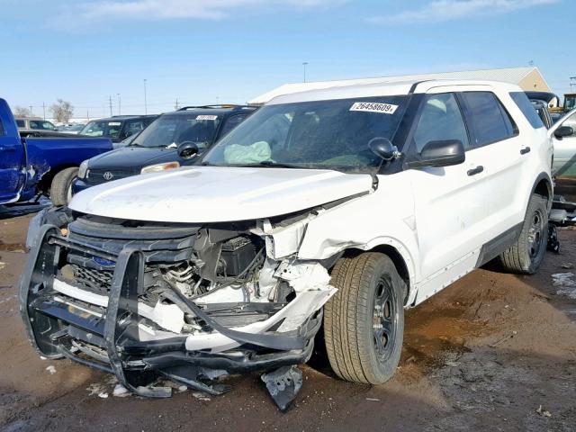 1FM5K8AR1HGC86483 - 2017 FORD EXPLORER P WHITE photo 2