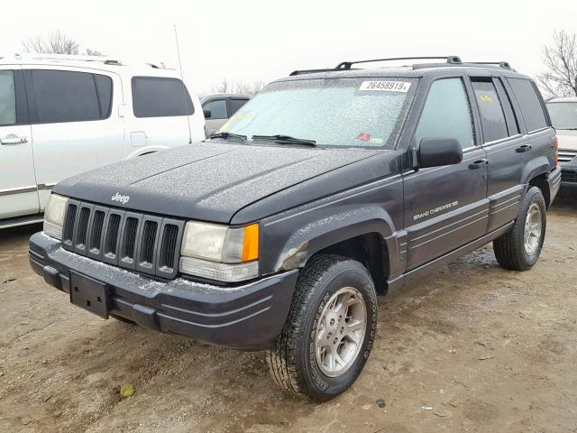 1J4GZ78S2WC338617 - 1998 JEEP GRAND CHER BLACK photo 2