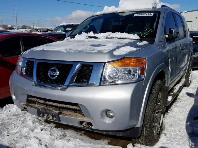 5N1AA0NC0FN614798 - 2015 NISSAN ARMADA SV GRAY photo 2