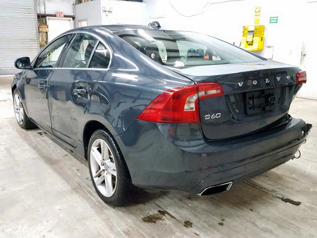 YV126MFB7F1308075 - 2015 VOLVO S60 PREMIE GRAY photo 3