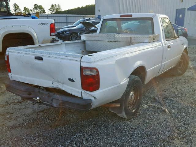 1FTYR10E82PB21914 - 2002 FORD RANGER WHITE photo 4