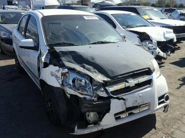 KL1TG5DE2AB109925 - 2010 CHEVROLET AVEO LT WHITE photo 1