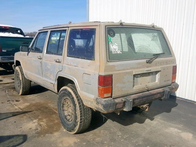 1JCML7843HT117539 - 1987 JEEP CHEROKEE L SILVER photo 3