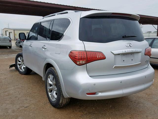 JN8AZ2NFXD9550699 - 2013 INFINITI QX56 SILVER photo 3