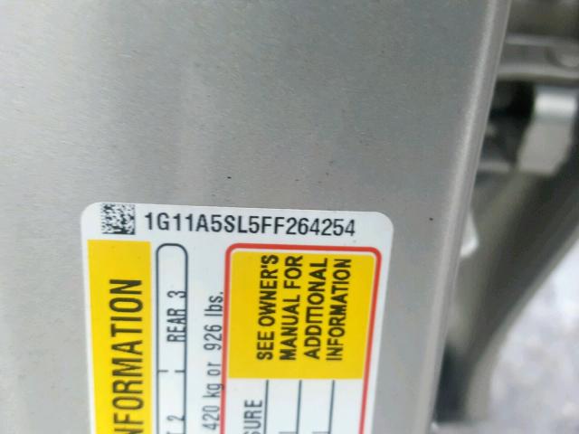 1G11A5SL5FF264254 - 2015 CHEVROLET MALIBU LS Qızıl foto 10