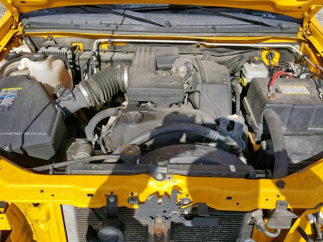 1GCDT196158228846 - 2005 CHEVROLET COLORADO YELLOW photo 7