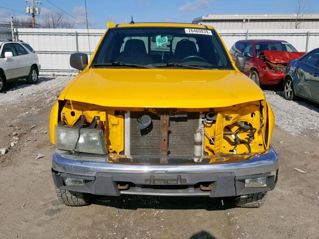 1GCDT196158228846 - 2005 CHEVROLET COLORADO YELLOW photo 9