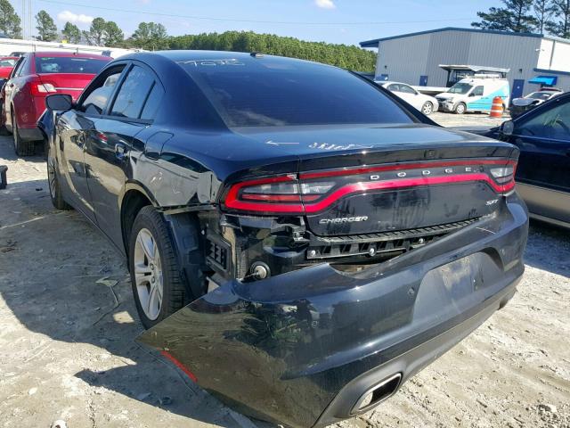 2C3CDXBG1JH187075 - 2018 DODGE CHARGER SX BLACK photo 3