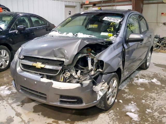 KL1TD5DE7BB202188 - 2011 CHEVROLET AVEO LS GRAY photo 2
