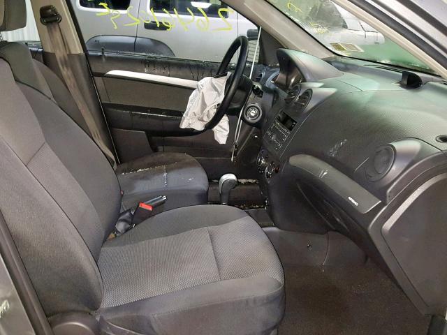KL1TD5DE7BB202188 - 2011 CHEVROLET AVEO LS GRAY photo 5