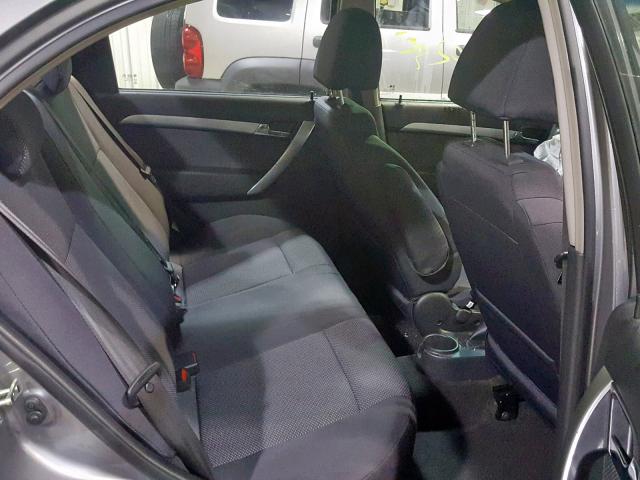 KL1TD5DE7BB202188 - 2011 CHEVROLET AVEO LS GRAY photo 6