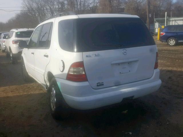 4JGAB54E4YA185530 - 2000 MERCEDES-BENZ ML 320 WHITE photo 3