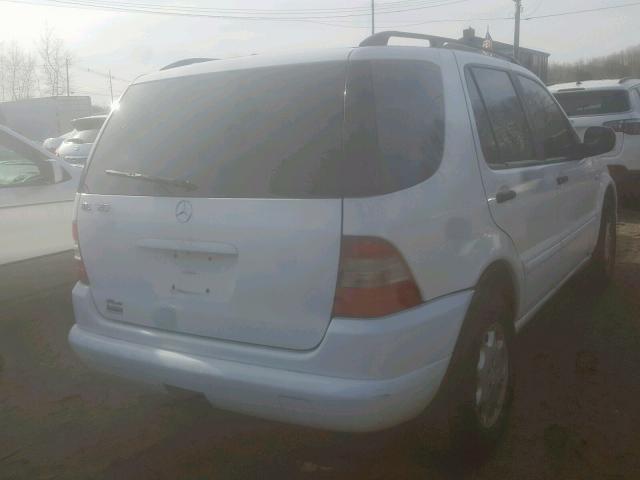 4JGAB54E4YA185530 - 2000 MERCEDES-BENZ ML 320 WHITE photo 4