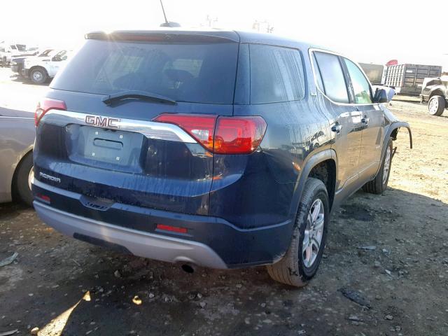 1GKKNKLA2HZ281501 - 2017 GMC ACADIA SLE BLUE photo 4