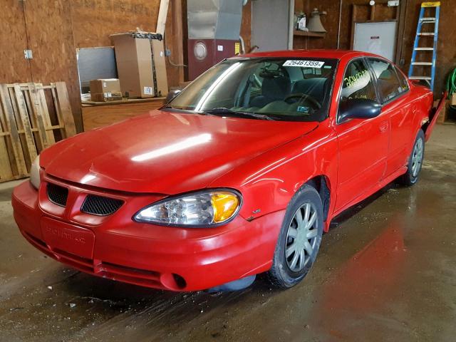 1G2NE52E25M194080 - 2005 PONTIAC GRAND AM S RED photo 2