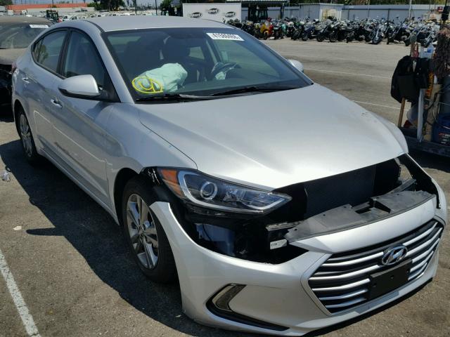 5NPD84LF1HH018295 - 2017 HYUNDAI ELANTRA SILVER photo 1