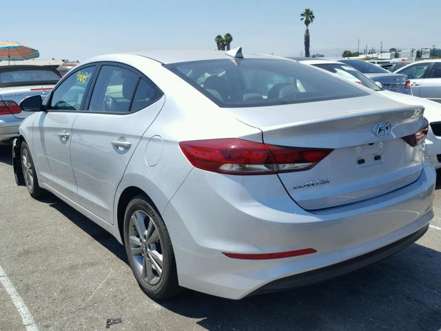 5NPD84LF1HH018295 - 2017 HYUNDAI ELANTRA SILVER photo 3