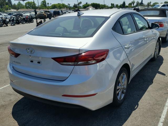 5NPD84LF1HH018295 - 2017 HYUNDAI ELANTRA SILVER photo 4