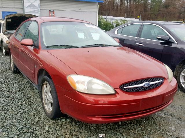 1FAFP56S21A258842 - 2001 FORD TAURUS SEL RED photo 1