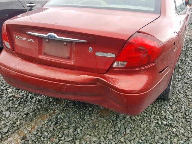 1FAFP56S21A258842 - 2001 FORD TAURUS SEL RED photo 9